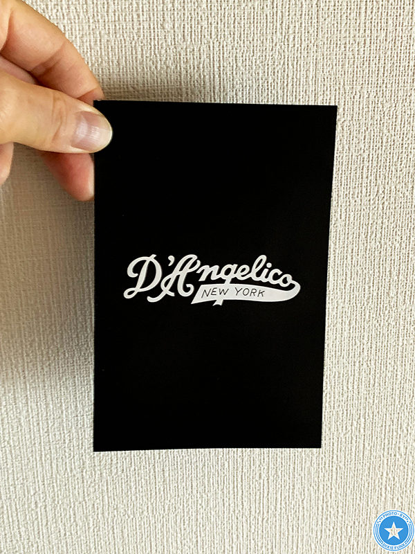 ギグバックが当たるD’Angelico（ディアンジェリコ）のプレゼント企画を記載したハガキの写真1枚目