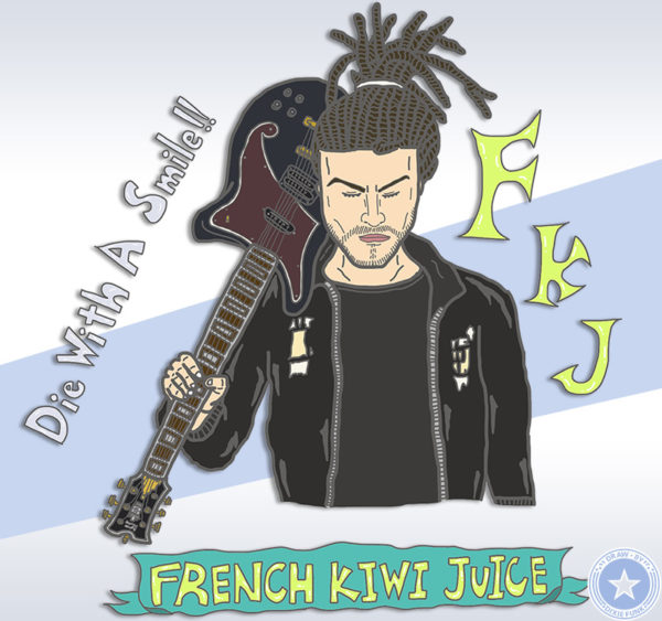 iPadで描いたFKJ（French Kiwi Juice）のイラストです。FKJ Illustration