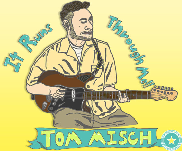 iPadで描いたトム・ミッシュのイラストです。Tom Misch Illustration