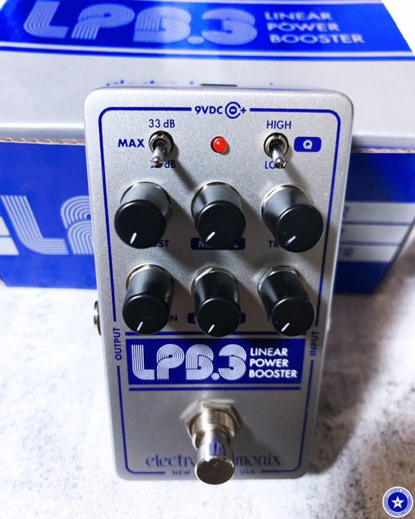 エレクトロ・ハーモニックスの最新のブースター・エフェクター『LPB-3』のブログ用の写真 7枚目